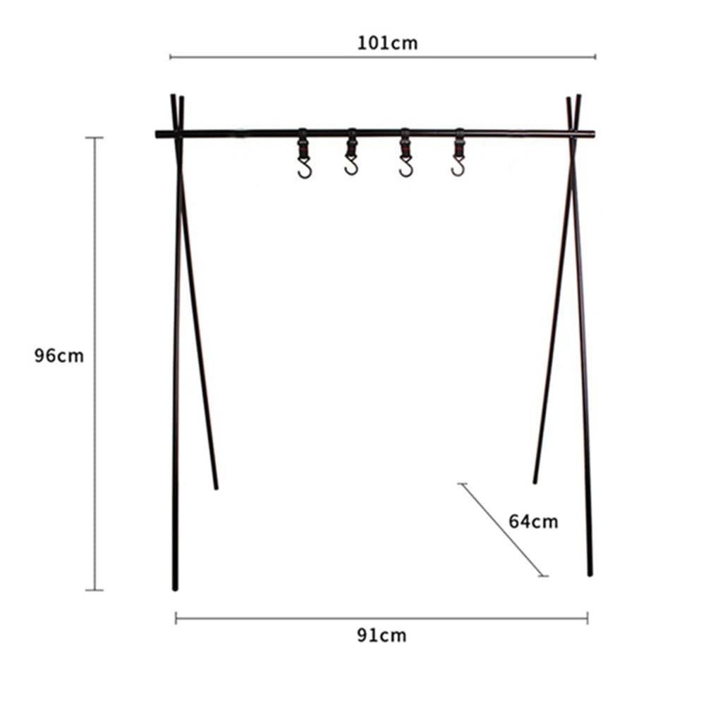 A55T Outdoor kitchen utensils hanger Foldable camping coat hanger Suitable for camping