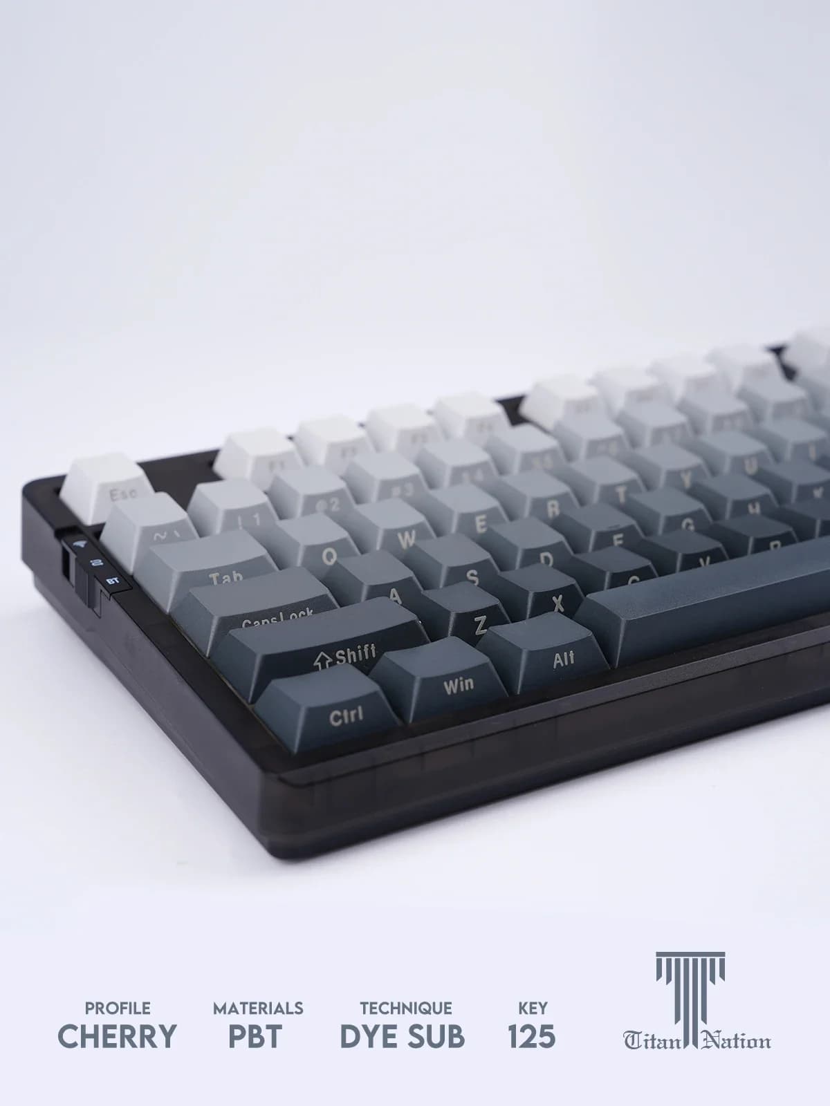 Five-sided sublimation mechanical keyboard cups with original PBT height with 125 keys side engraving