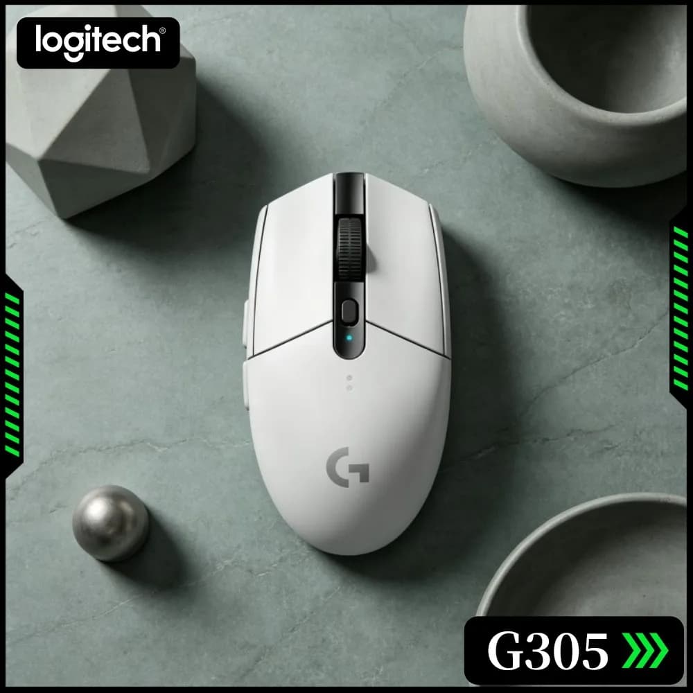 G305 Logitech LIGHTSPEED Wireless Gaming Mouse 6 Configurable Buttons Improve Your Daily Skill PC Mac Gamers