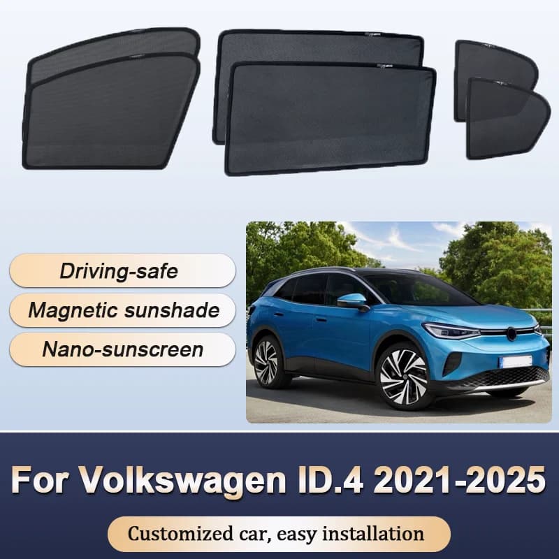 Tende da sole per Volkswagen VW ID4 ID.4 2021 2022 2023-2025 Tende da sole Isolamento termico magnetico Finestra Visiera Accessori auto