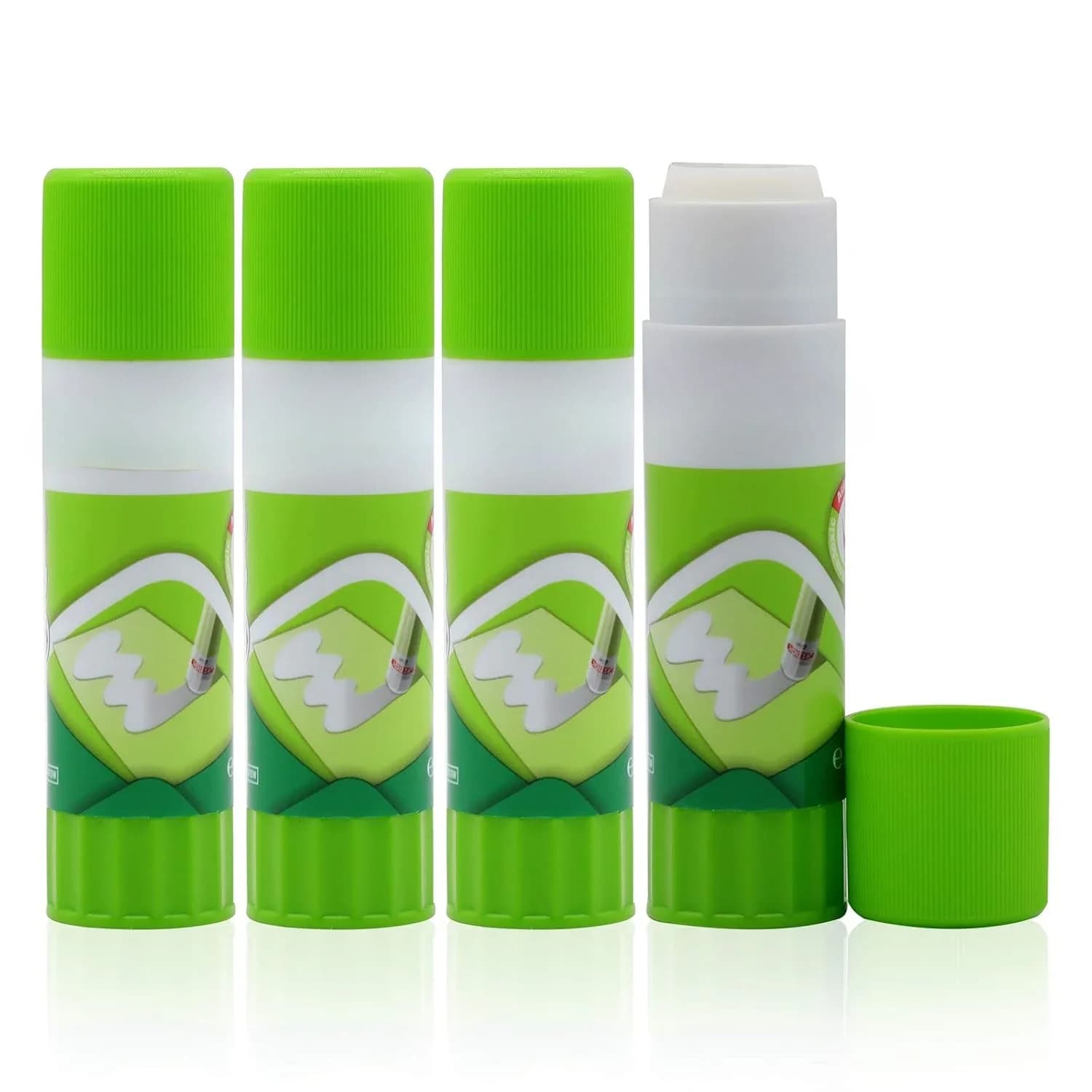 3D Printer Glue Stick, 4 Piece Solid Sticker for Hot Bed Printing Filament PLA ABS PETG CPE Glass