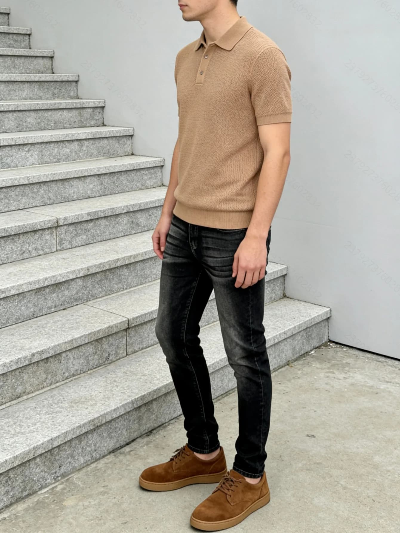 Black Slim Original Jeans for Man Y2k Drip Unisex Street Denim Wear No accessories or belts included