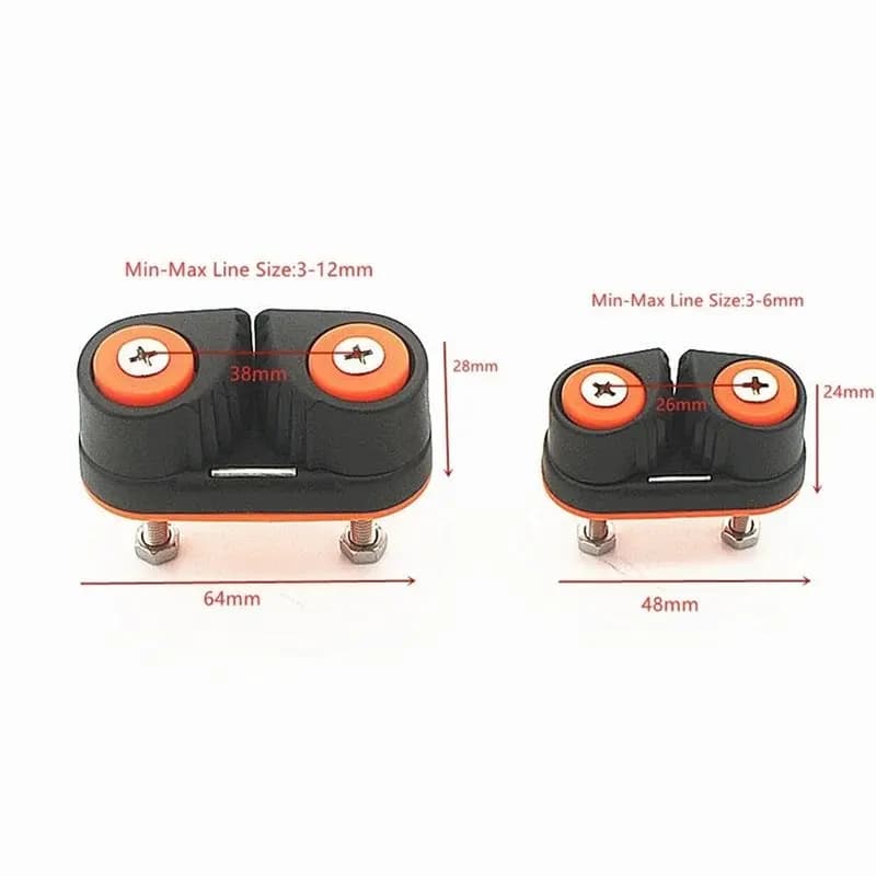 Y67A-Ball Bearing Cam Cleat Pilates Equipment Pulley Rope Clamp Marine For Boat Fast Entry Rope Wire Fairlead Sailing