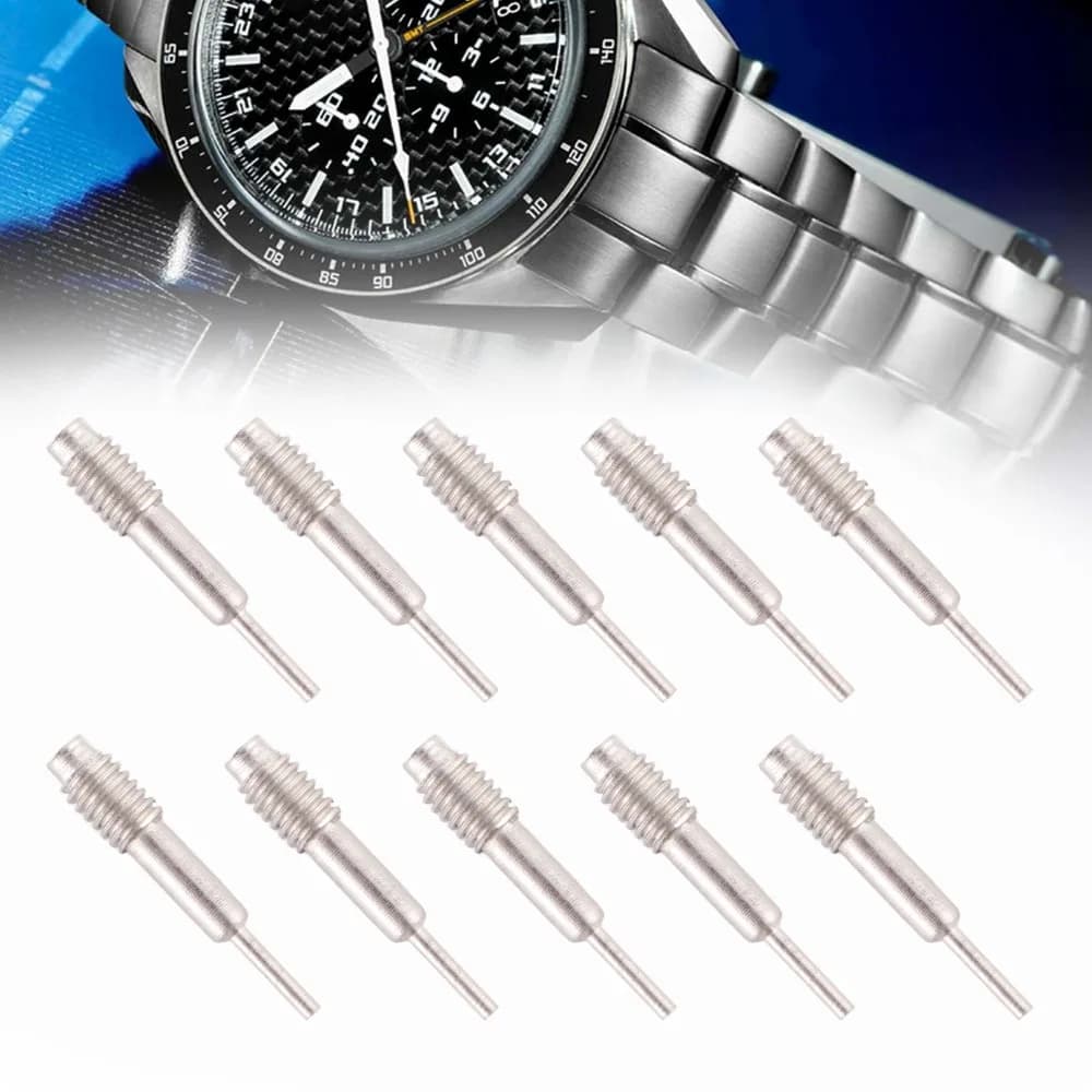 10pcs Metal Watch Strap Adjuster Needle Different Colors 1.6 x 0.25cm Watch Band Pin Punch Tool Watch Band Removal Kit