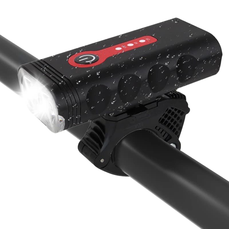 Super Bright USB Rechargeable Bike Light Set 1000 lumen wide band for a front and back light for safe night cycling bike