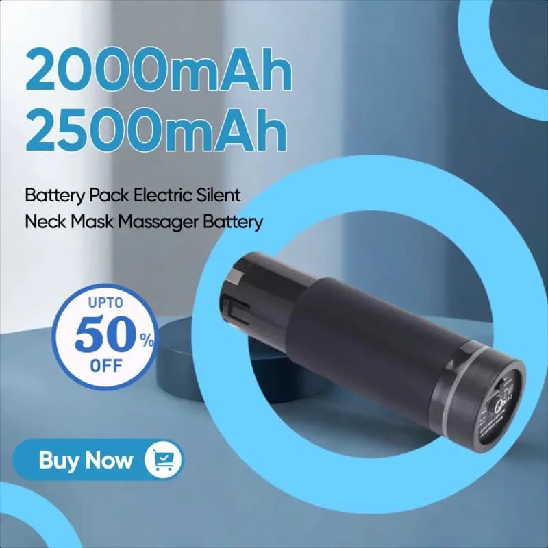 16.8V 2000mAh/2500mAh European Standard Brushless Strap Gun Massage Gun Silent Electric Battery Collo Mask Battery Massage