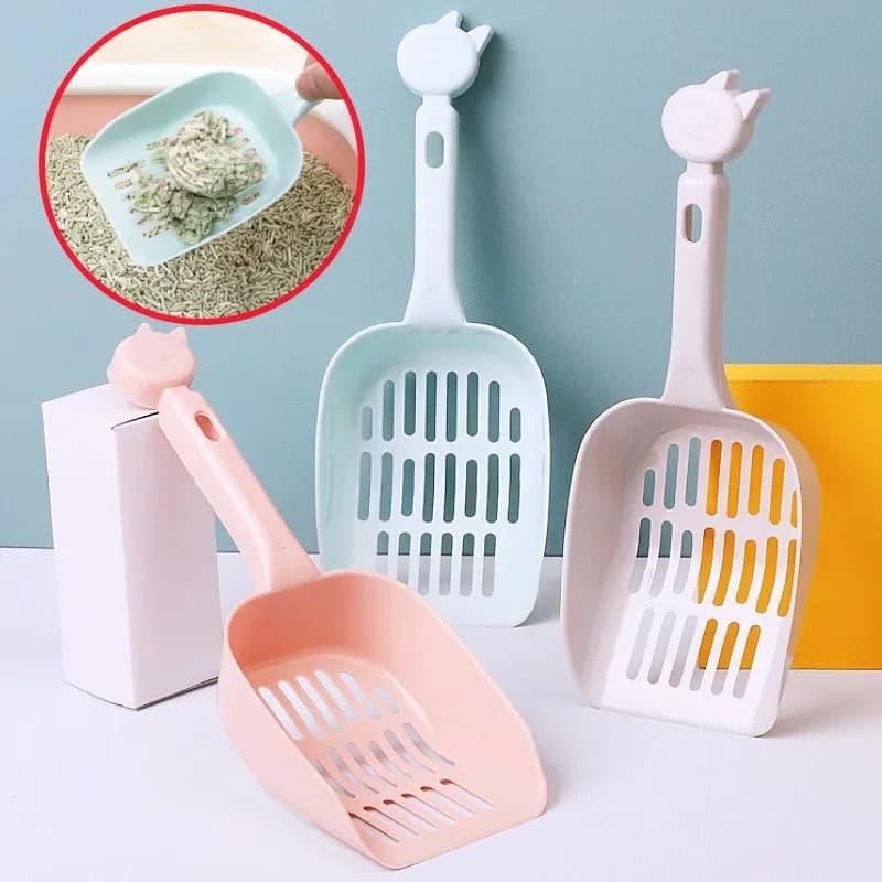 Paletta per lettiera per gatti Paletta per lettiera per gatti sospesa Piccola paletta per sabbia per gatti Toilette pulita Maniglia carina Pala per sabbia per forniture per gatti