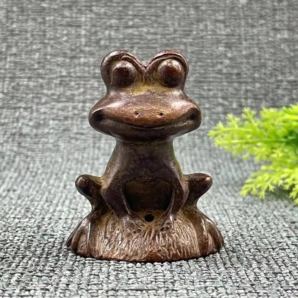 Sitting frog incense burner Sticks Holder Statue for Tea Home Decor Ornaments