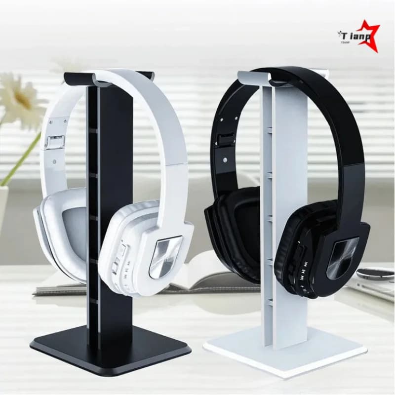 Supporto Creativo per Cuffie Over-Ear, Appendiabiti da Scrivania Universale, Espositore per Cuffie da Gaming PC e Microfono