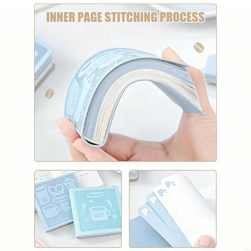 CORA Miniature Journal Notebook Small Notebook With Soft PU Leather Cover And 50 Blank Pages Suitable For Work And School