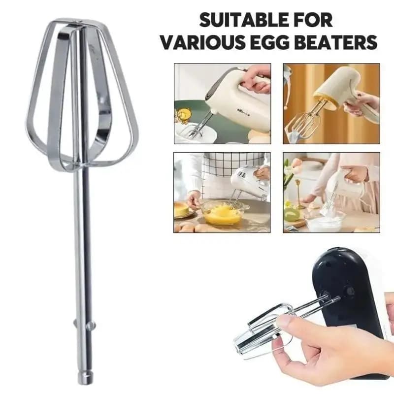 Frusta Elettrica per Uova 1/2/4 Pezzi, Gancio per Mescolare in Acciaio Inossidabile, Frusta Manuale Resistente, Bastoncino per Mescolare, Mixer da Cucina