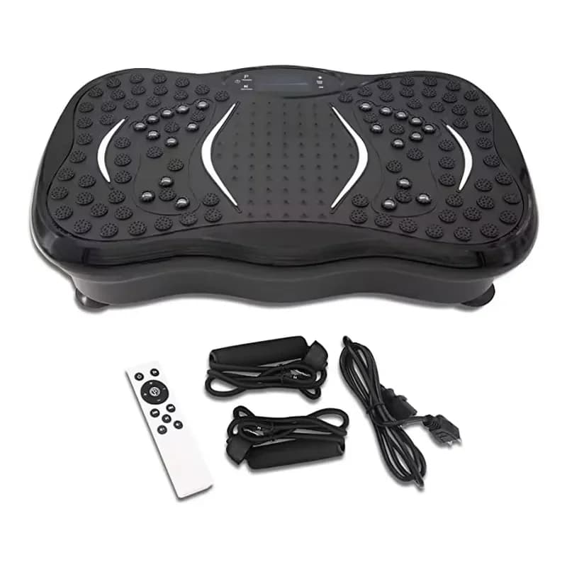 Electric Vibration Plate Fitness Machine Whole Body Fat Burning Weight Loss Platform Multifunctional Household Exercise