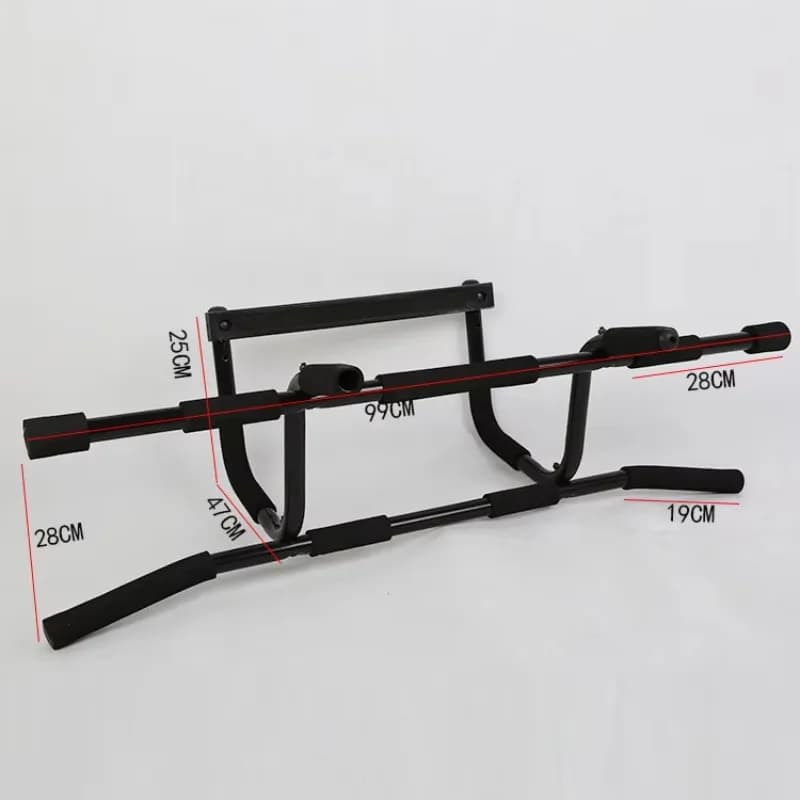 Multi Grip Wall And Door Pull Up Bar, Heavy Duty Frame For Comprehensive Training In Home Indoor Gym