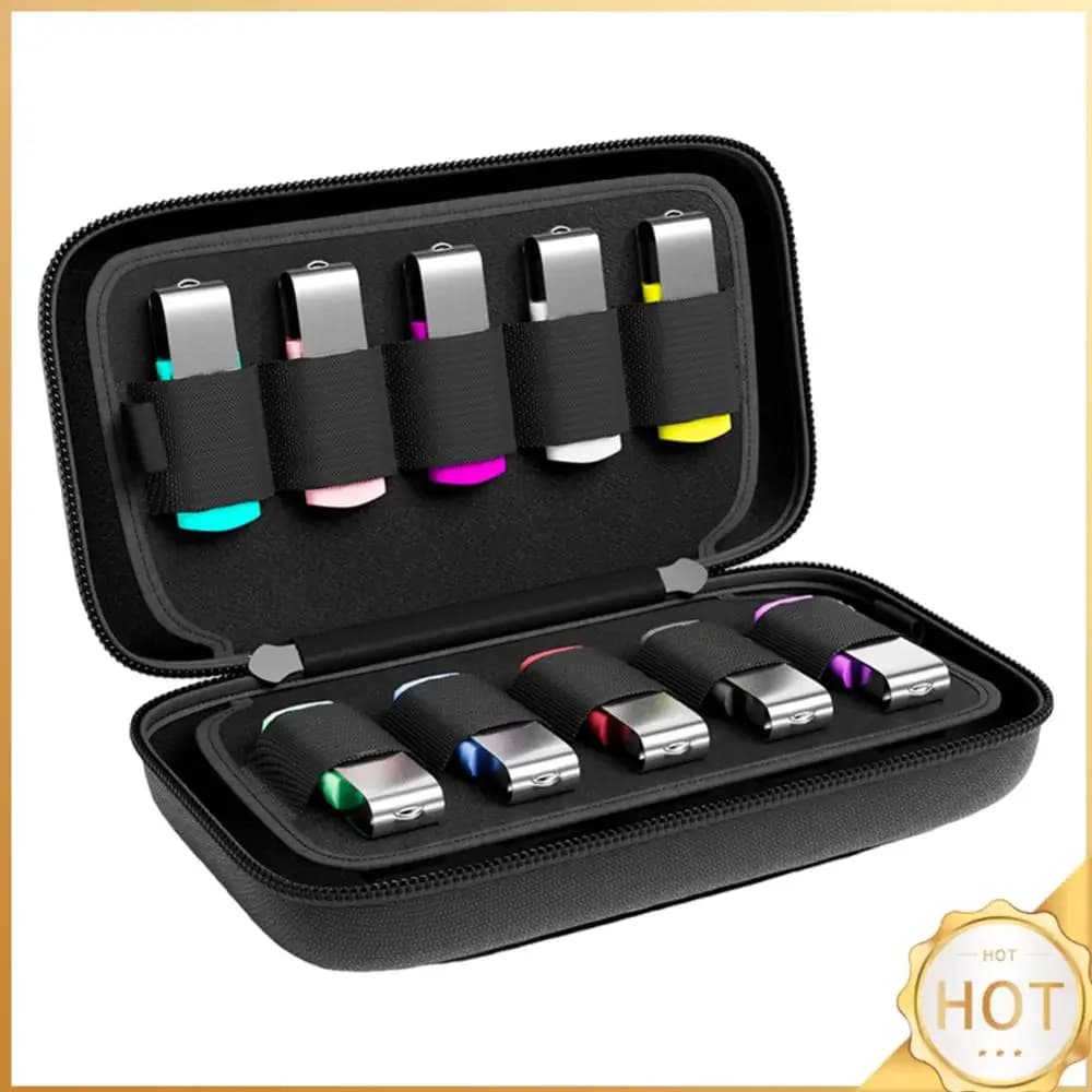 Custodia per chiavetta USB, Borsa porta chiavette USB impermeabile, Borsa da trasporto USB portatile, Organizer per accessori elettronici
