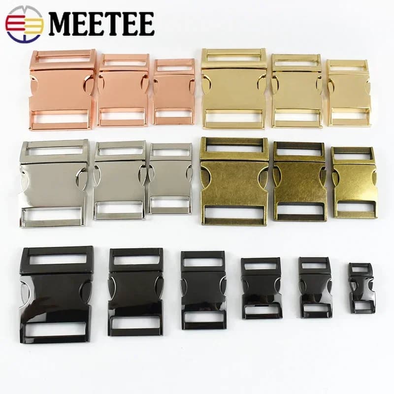 2/5 pezzi 10-38mm chiusura a sgancio in metallo fibbie zaino cinghia chiusura tessitura ganci per borsa paracord guinzaglio per cani regolatore accessori fai da te