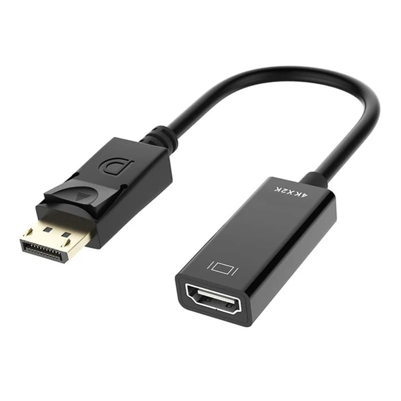 Male DP to Female Compatible with HDMI 4K DisplayPort to HDMI Adapter cable audio video converter for HDTV PC projector