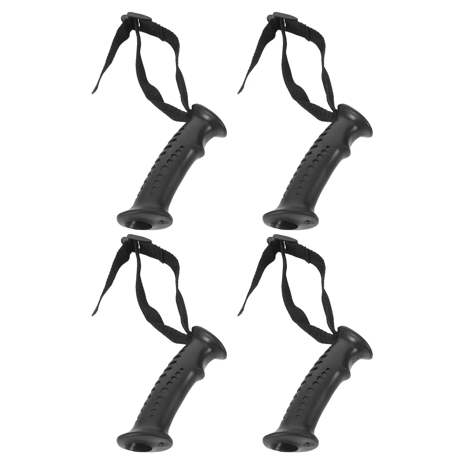 4 spare handles for trekking poles with adjustable wrist strap, diameter 20 mm, ergonomic design for hiking and walking sticks