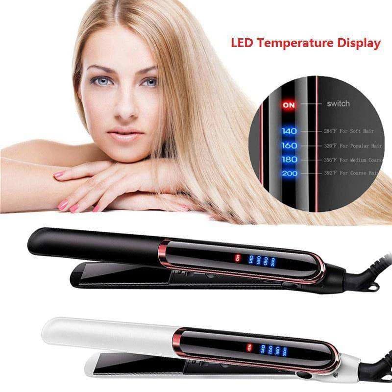 Two Use Curling 110v-220v Ceramic Automatic Hair Straightener Fast Heating Lengthened Multifunctional Hair Straightener