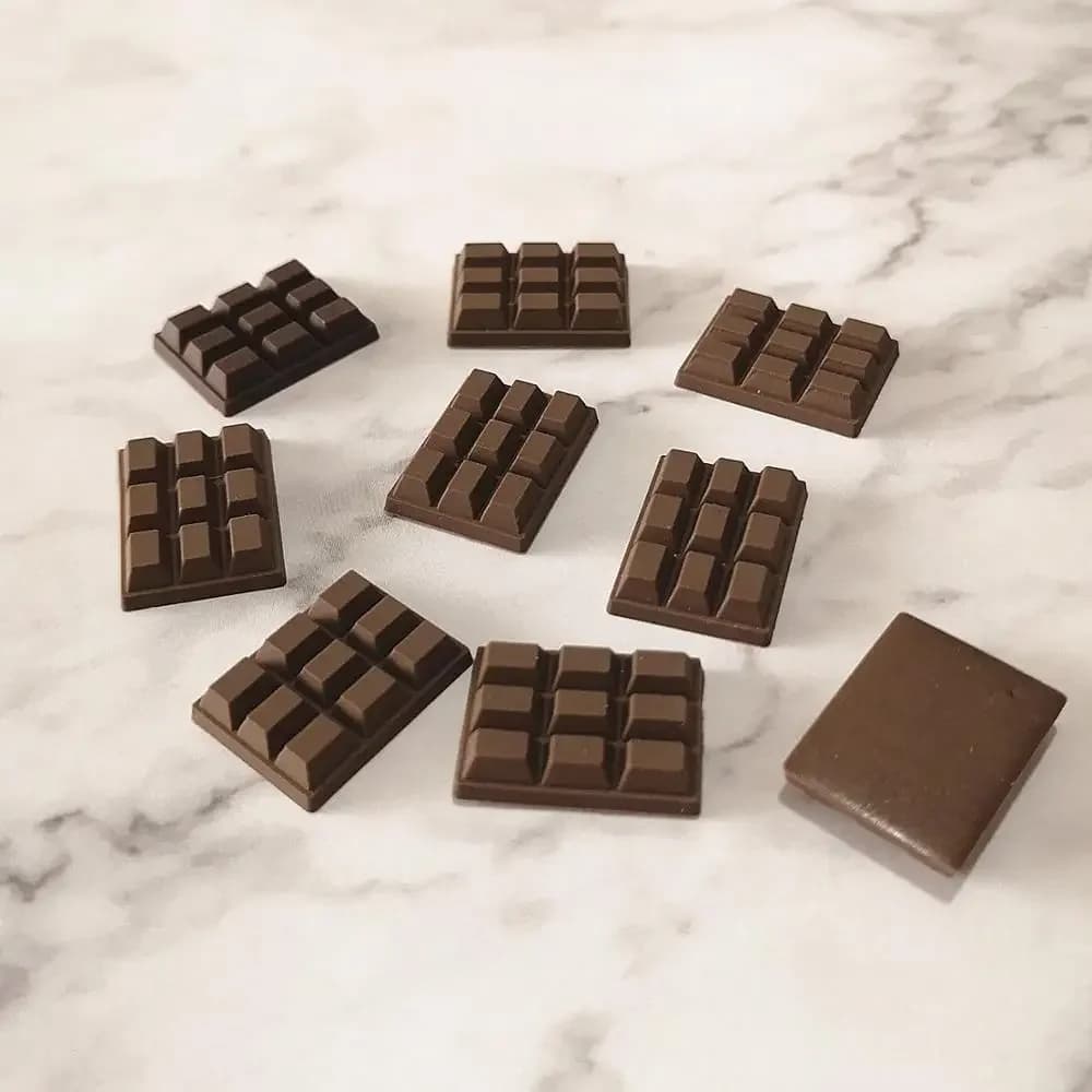 100pcs biscotti al cioccolato simulati biscotti cibo finto per melma forniture soffici giocattoli da cucina Charms per bambole