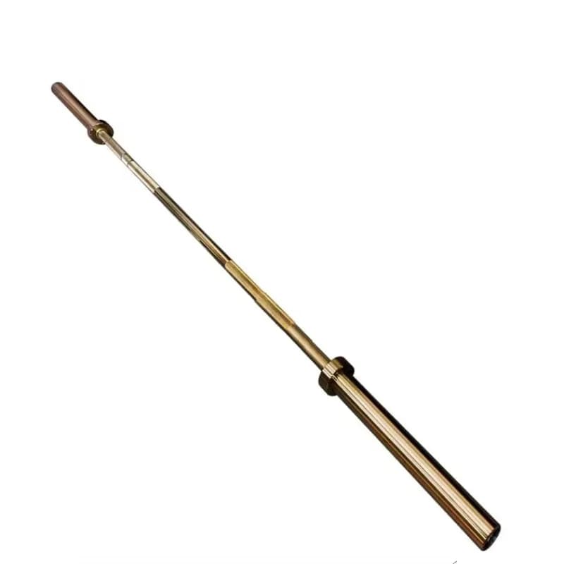 Weight Bar Set Men Free Weight Plates Bar 20kg Titanium Gold Barbell Bar Load Capacity 1000lb for Home Exercises