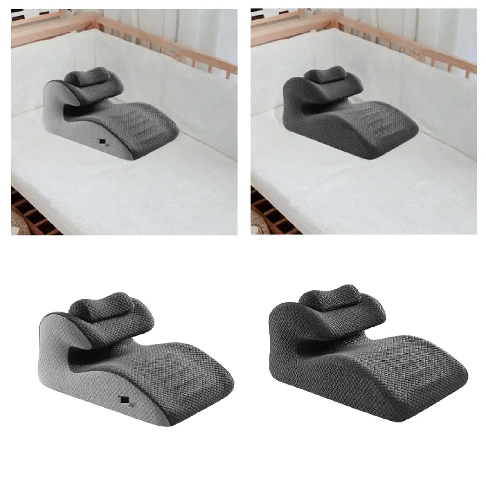 Wedge Pillow for Bed Memory Foam Triangle Backrest Ergonomic Reading Cushion Headboard Support for Comfortable Sleep