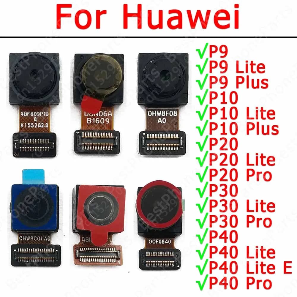 Macchina Fotografica Selfie Per Huawei P10 P20 Pro P30 P40 Lite E P9 Plus Modulo Fotocamera Frontale Frontale Piccola Vista Frontale Pezzi di Ricambio