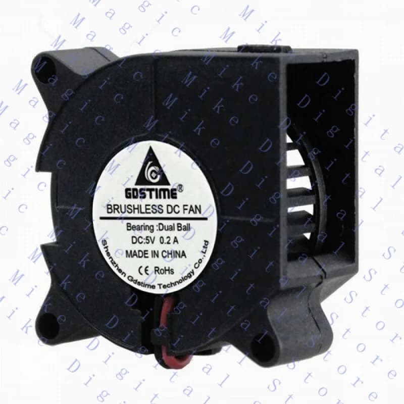 UU 1PC Ventilatore turbo a doppia sfera a 2 pin Ventola per stampante 3D DC 5V 0,2A 4CM 4020