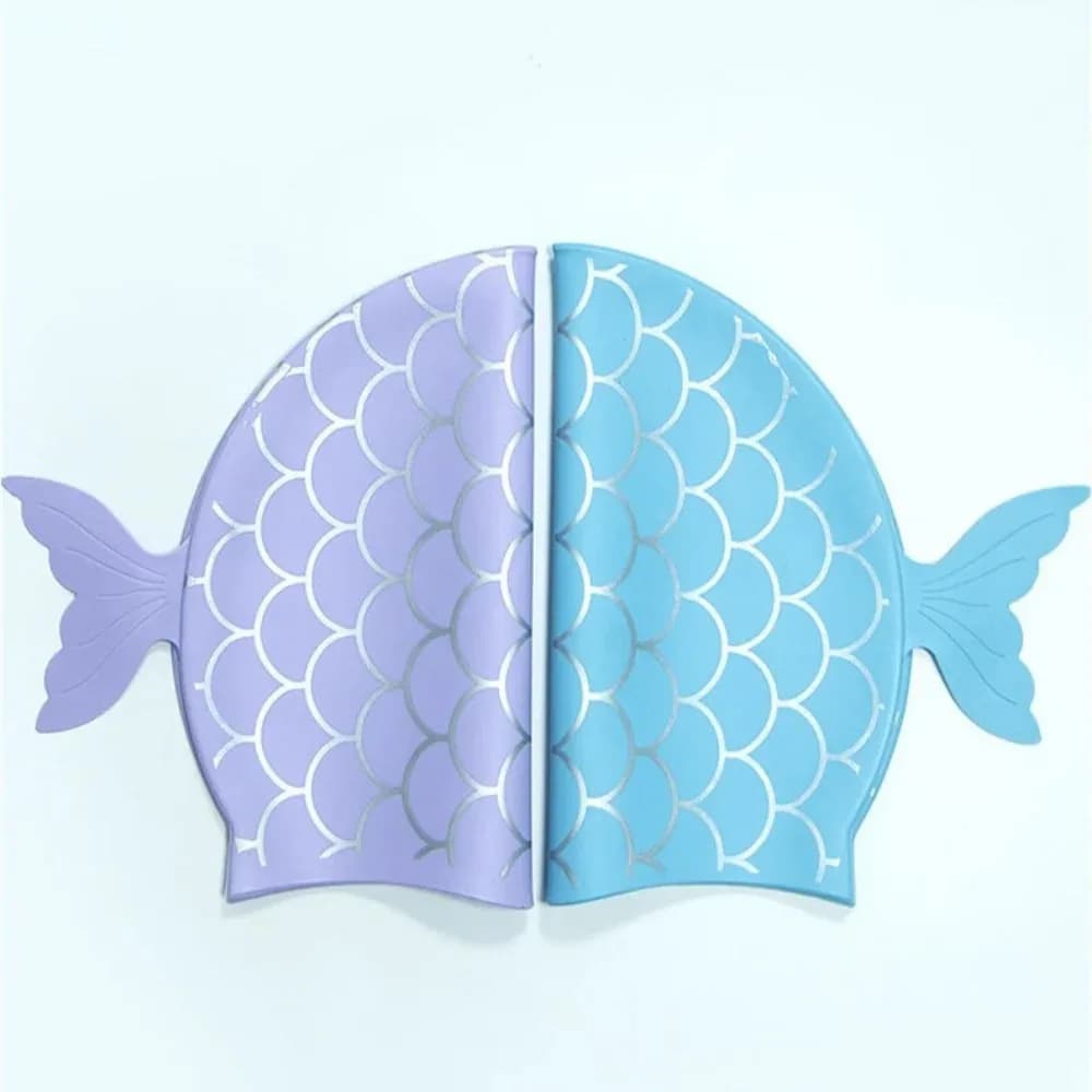 Silicone swim cap for kids girls free diving surf swim accessories