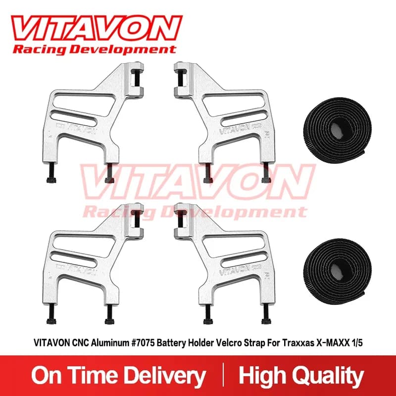 VITAVON CNC alluminio #7075 supporto batteria cinturino in Velcro per Traxxas X-MAXX 1/5
