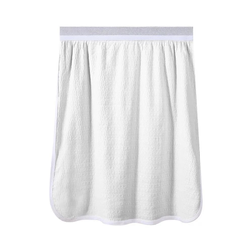 Pantaloncini da notte in cotone da uomo, senza intimo, con bottoni, telo da bagno, grembiule a mezza figura, accappatoio da uomo