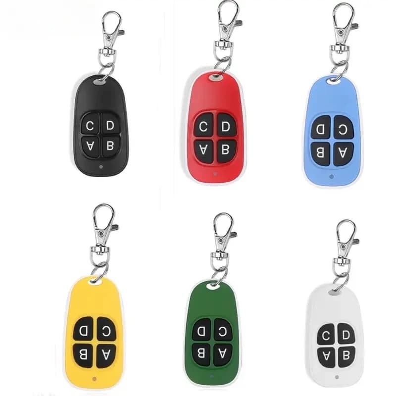 Telecomando Universale Wireless 433MHz per Apriporta Garage, Trasmettitore Duplicatore a 4 Tasti, Copia Chiave Elettrica per Sicurezza