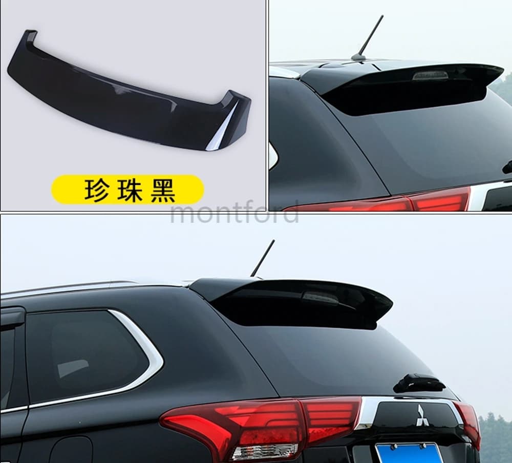 Car Styling plastica ABS non verniciato Primer posteriore tronco Boot Lip Wing Spoiler posteriore per Mitsubishi Outlander 2013-2020