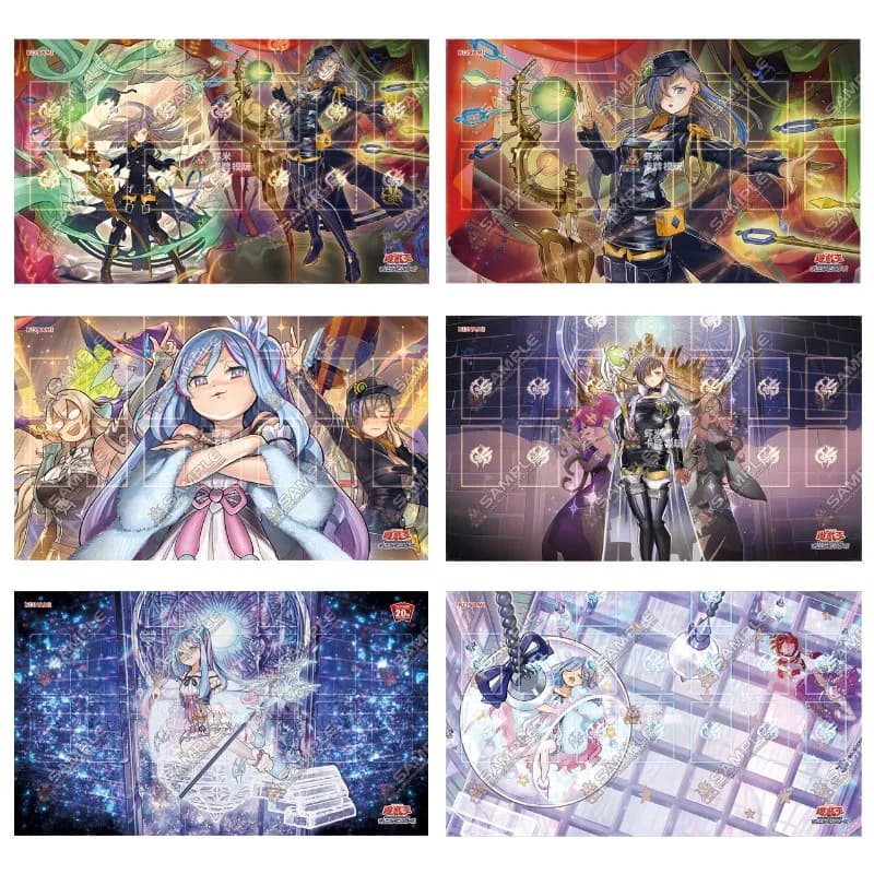 600x350mm Yu-Gi-Oh! Witchcrafter Haine Theme Playmat 2mmStitched Edge Witchcrafter Holiday Single Player Board Game Card Mat Toy