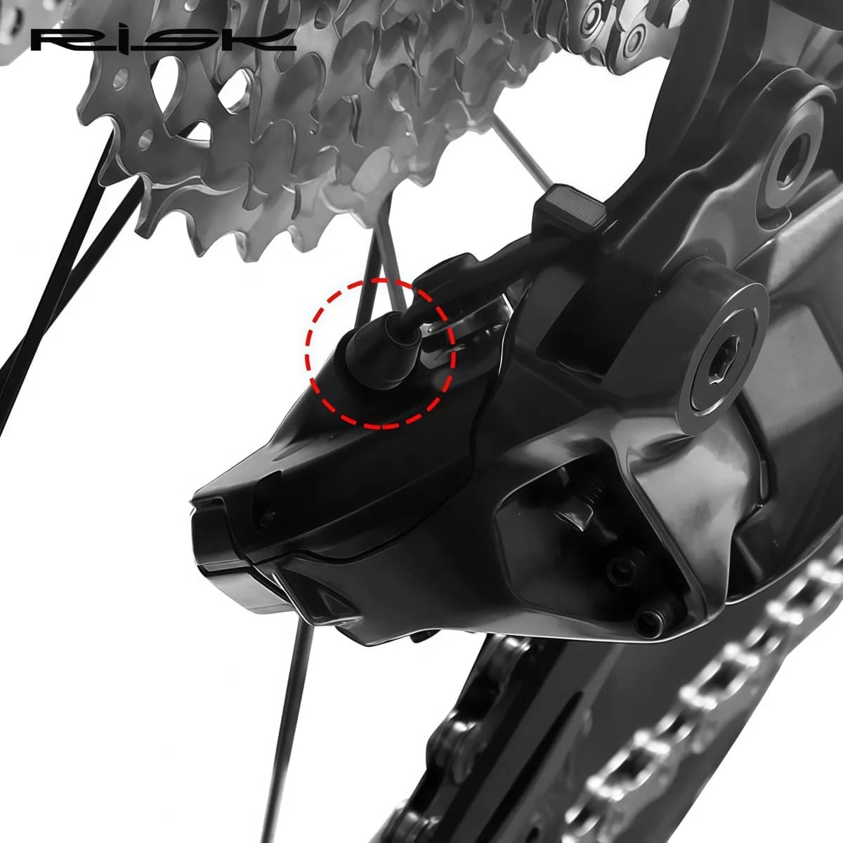 RISK RA155 Waterproof Cover For Electronic Rear Derailleur Cable For SHIMANO R7150/R8150/R9250 12-Speed Di2 Wire Waterproof Boot
