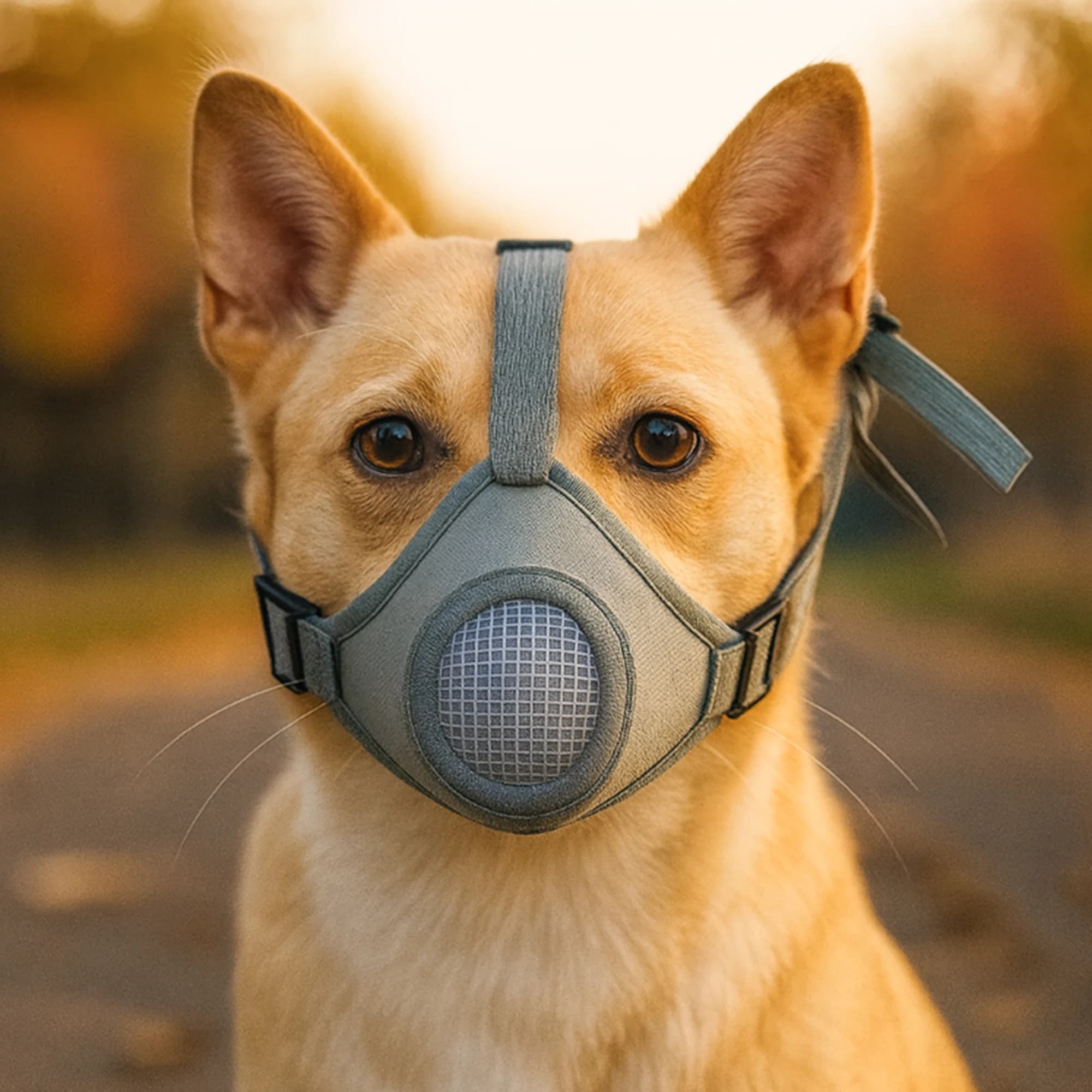 Museruola per Cani, Maschera Protettiva per Prevenire Morsi, Inalazione Accidentale e Leccate Post-Operatorie