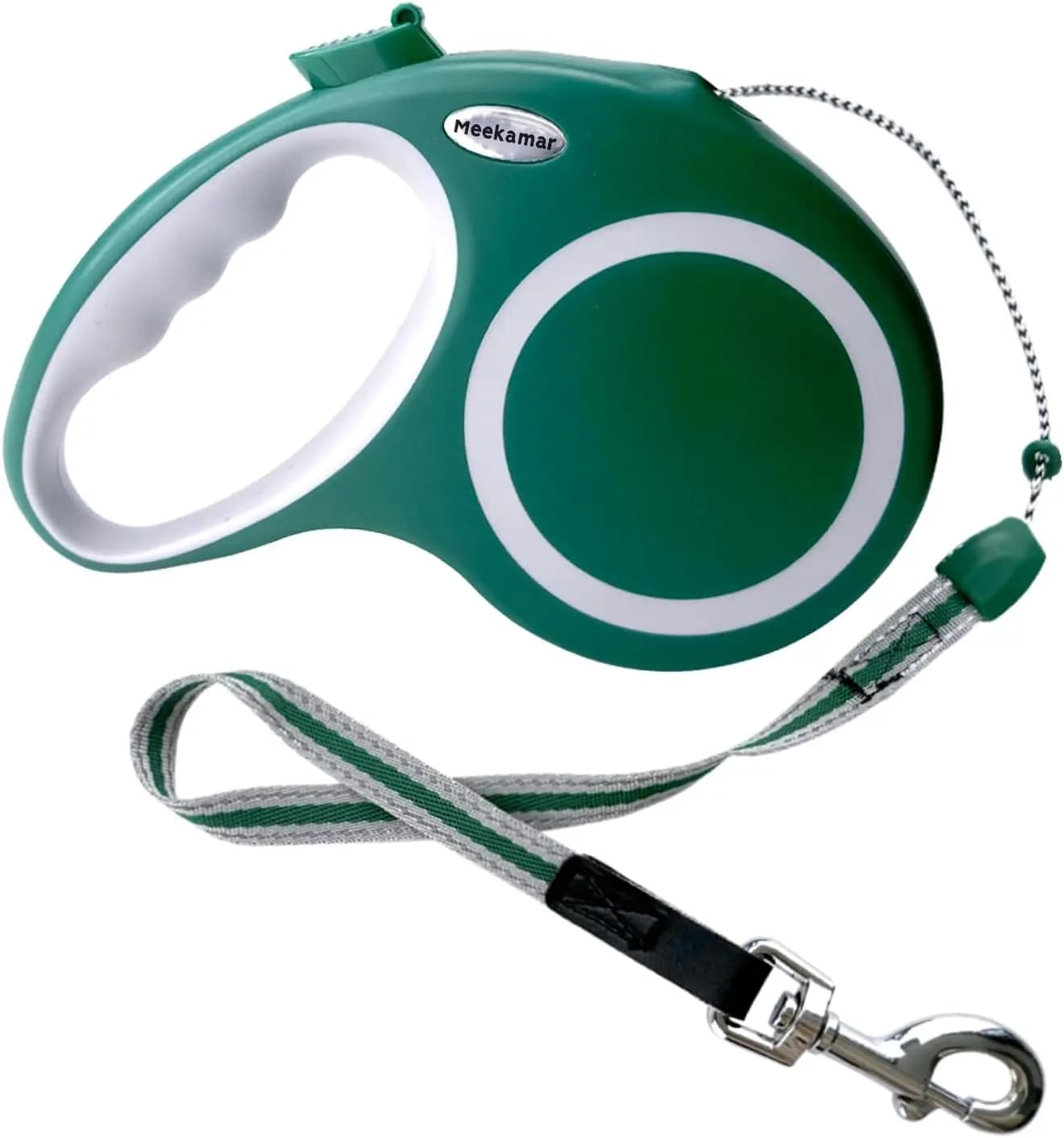 Guinzaglio retrattile per cani da 30 piedi, resistente e anti-groviglio per cani di taglia media e grande fino a 35 kg, con impugnatura ergonomica