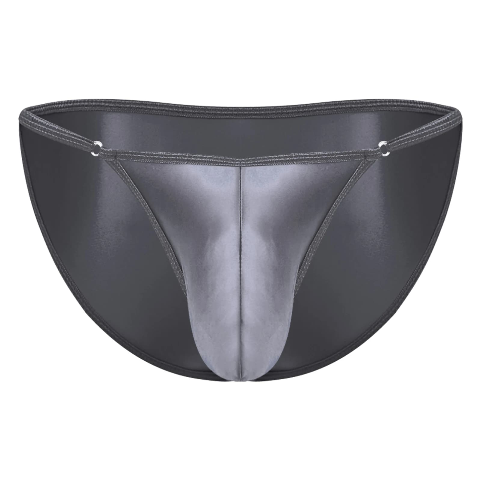 Slip da Uomo Regolabili in Vita, Lingerie Lucida Effetto Seta, Perizoma a Vita Bassa con Sacchetto Frontale, Ideali per Club e Spiaggia