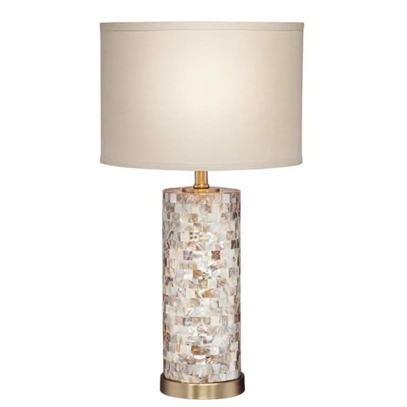 Lampada da scrivania americana, semplice e moderna, creativa a forma di conchiglia, per comodino, calda e romantica, creativa a forma di conchiglia per la casa