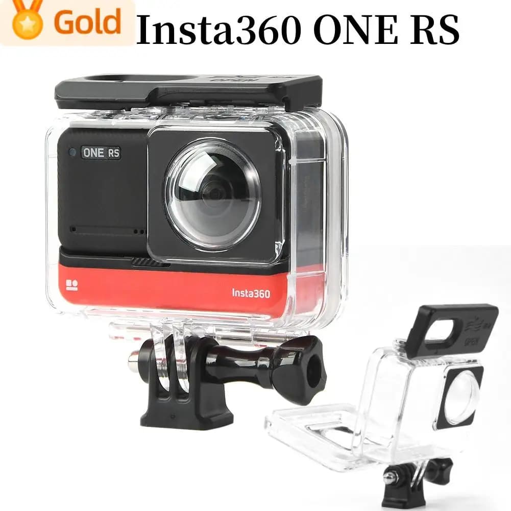 60m underwater housing for Insta360 ONE RS waterproof housing for Insta 360 4K Boost Lens waterproof housing accessory
