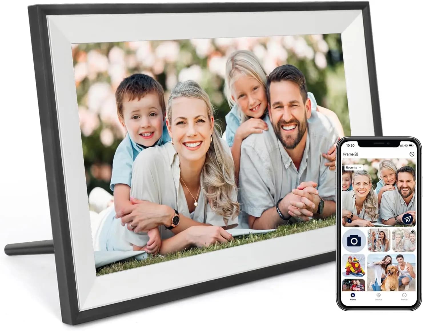 10.1" WiFi Digital Photo Frame IPS HD Touch Screen, 32GB, Auto-Rotate, Share via App