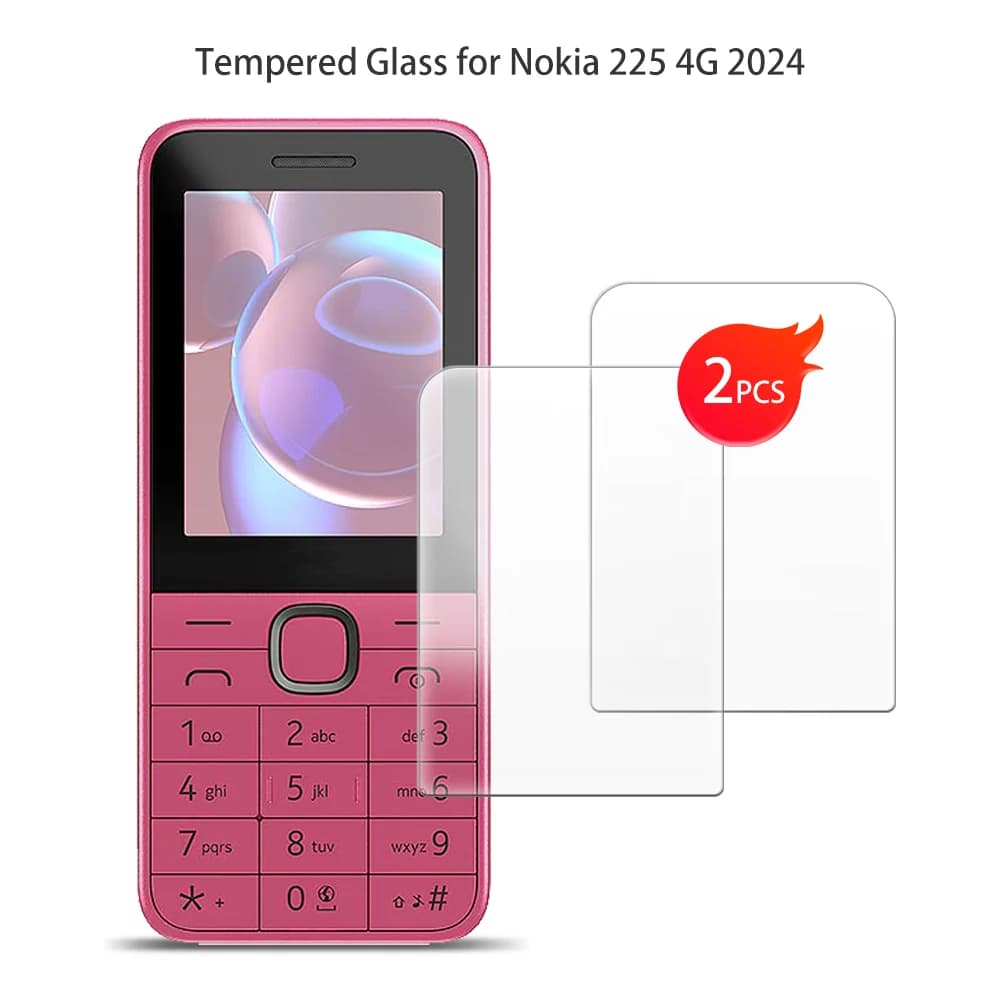 Per Nokia 225 4G 2024 Pellicola protettiva per schermo in vetro temperato per smartphone