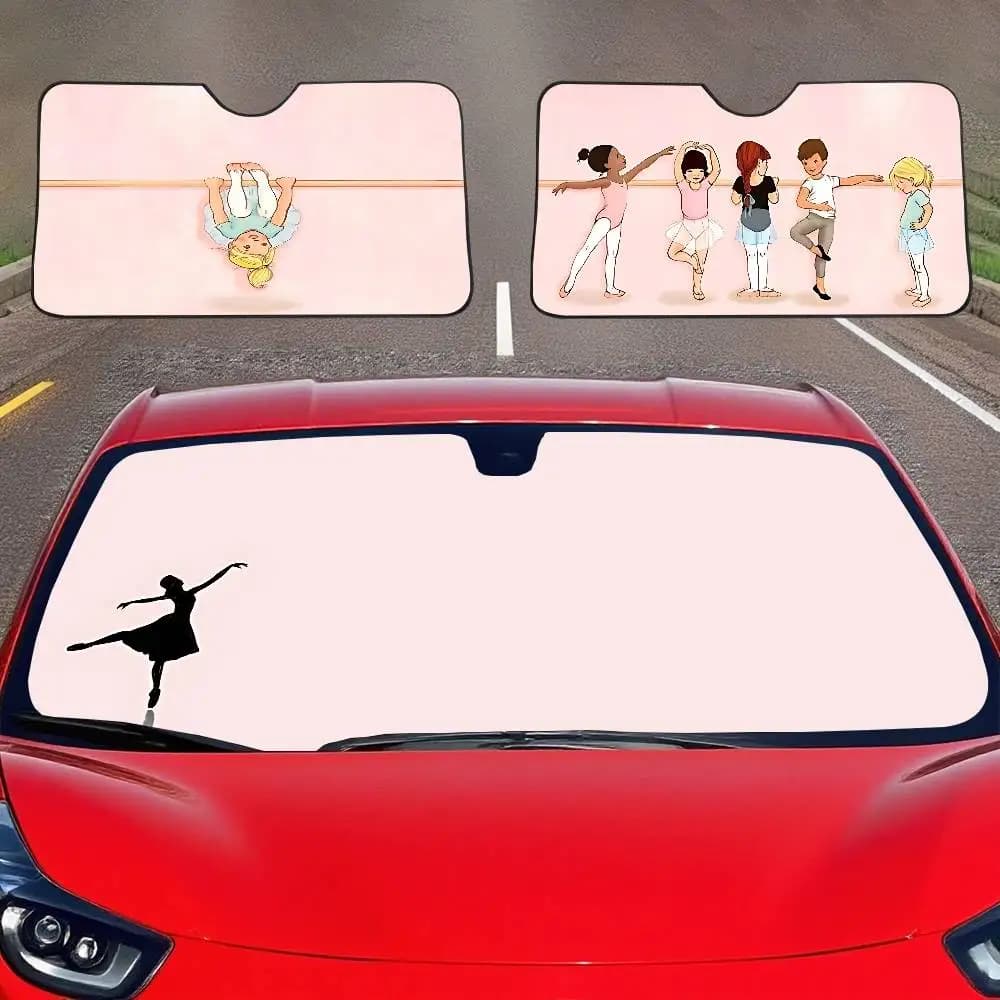 Bellissima Parasole per Auto a Forma di Ballerina, Copertura per Parabrezza, Protezione Solare per Finestrini Auto, Accessori Auto