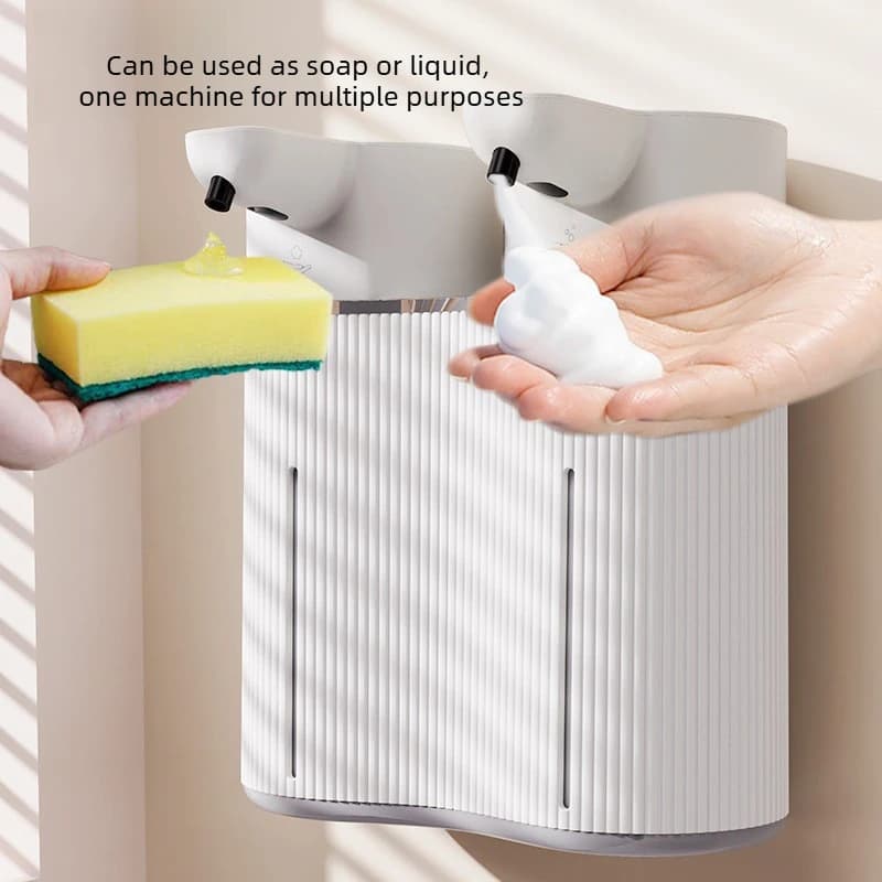 Double Head Induction Soap Dispenser, Smart Electric Foam Washing, Mobile Phone Wall-mounted Hand Sanitizer, Gel Sensor