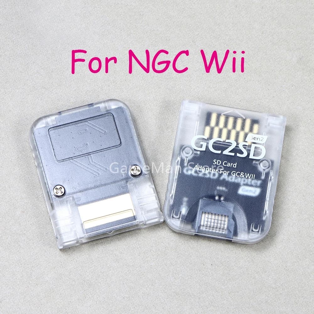 10 pz Per Nintendo GameCube Wii GC2SD Lettore di Schede TF Adattatore di Scheda di Memoria Per NGC WII Lettore di Schede Universale Per NGC Wii