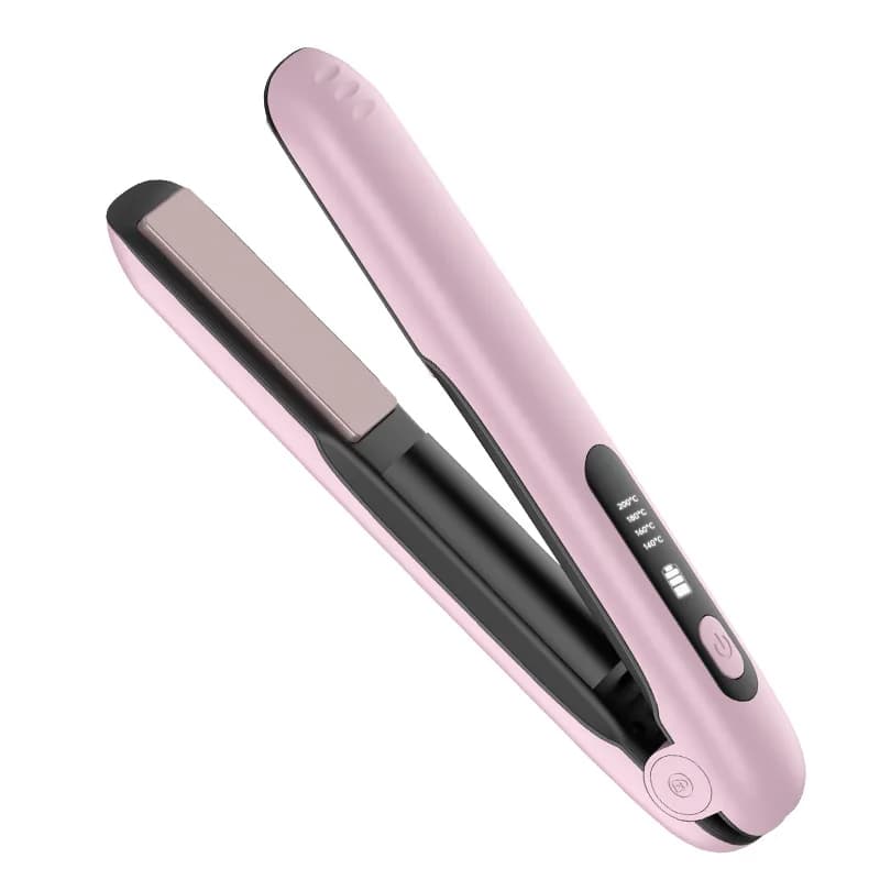 Hywestger Spazzola per lisciare i capelli elettrica senza fili a riscaldamento rapido Bigodino per capelli Pettine per piastra per capelli ricaricabile tramite USB