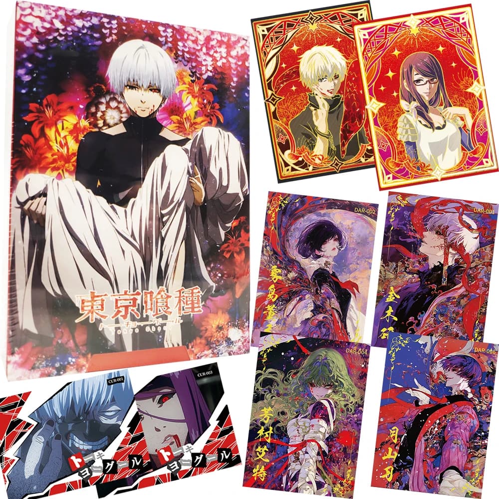 Tokyo Ghoul Kaneki Ken Kamishiro Rize Fantasy Characters Embossed Metal Embossed Enamel Cards Limited Edition Gifts
