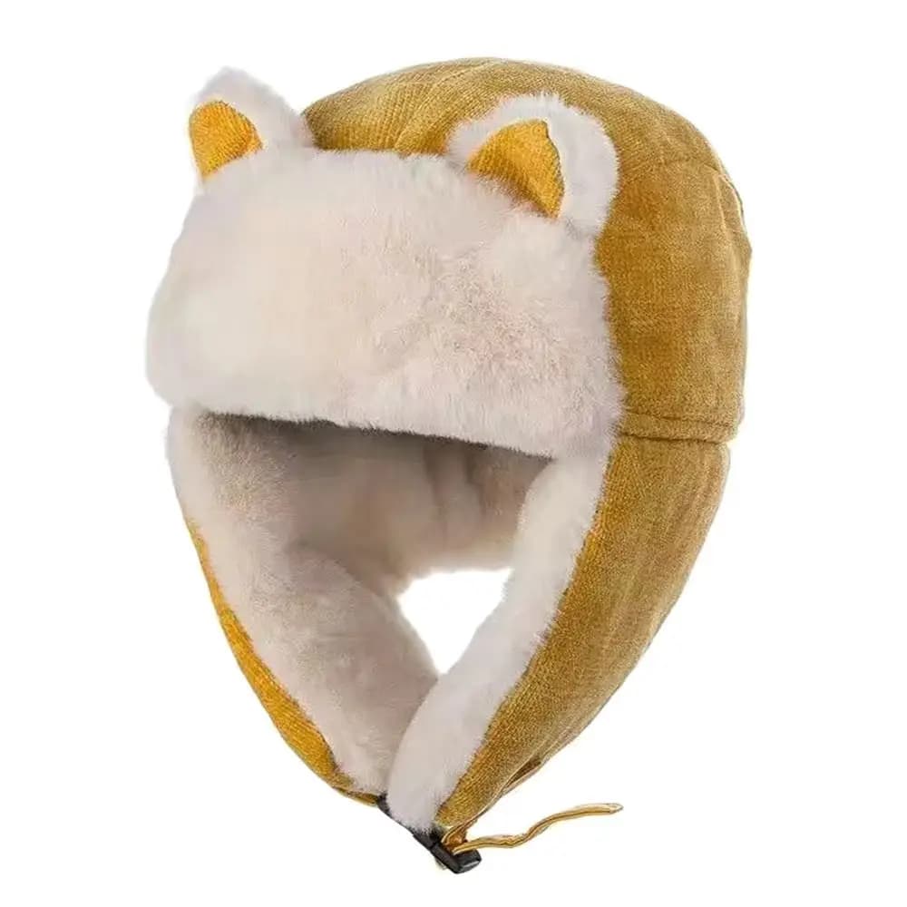 Cappello bomber in peluche per esterni Cappello in pelliccia colbacco caldo e spesso Berretto invernale antivento per uomo donna