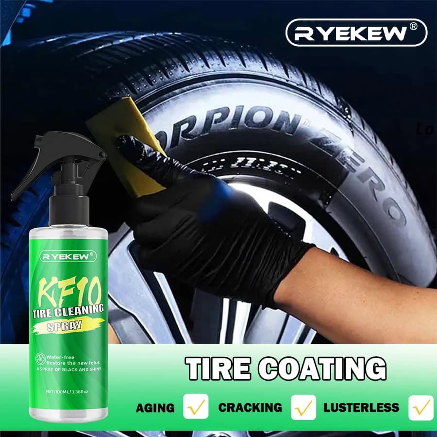 Nero Auto Pneumatico Annerimento Rivestimento Ceramico Spray Liquido Agente di Ristrutturazione Accessori per Lavaggio Automatico Spruzzo Cera Pulita