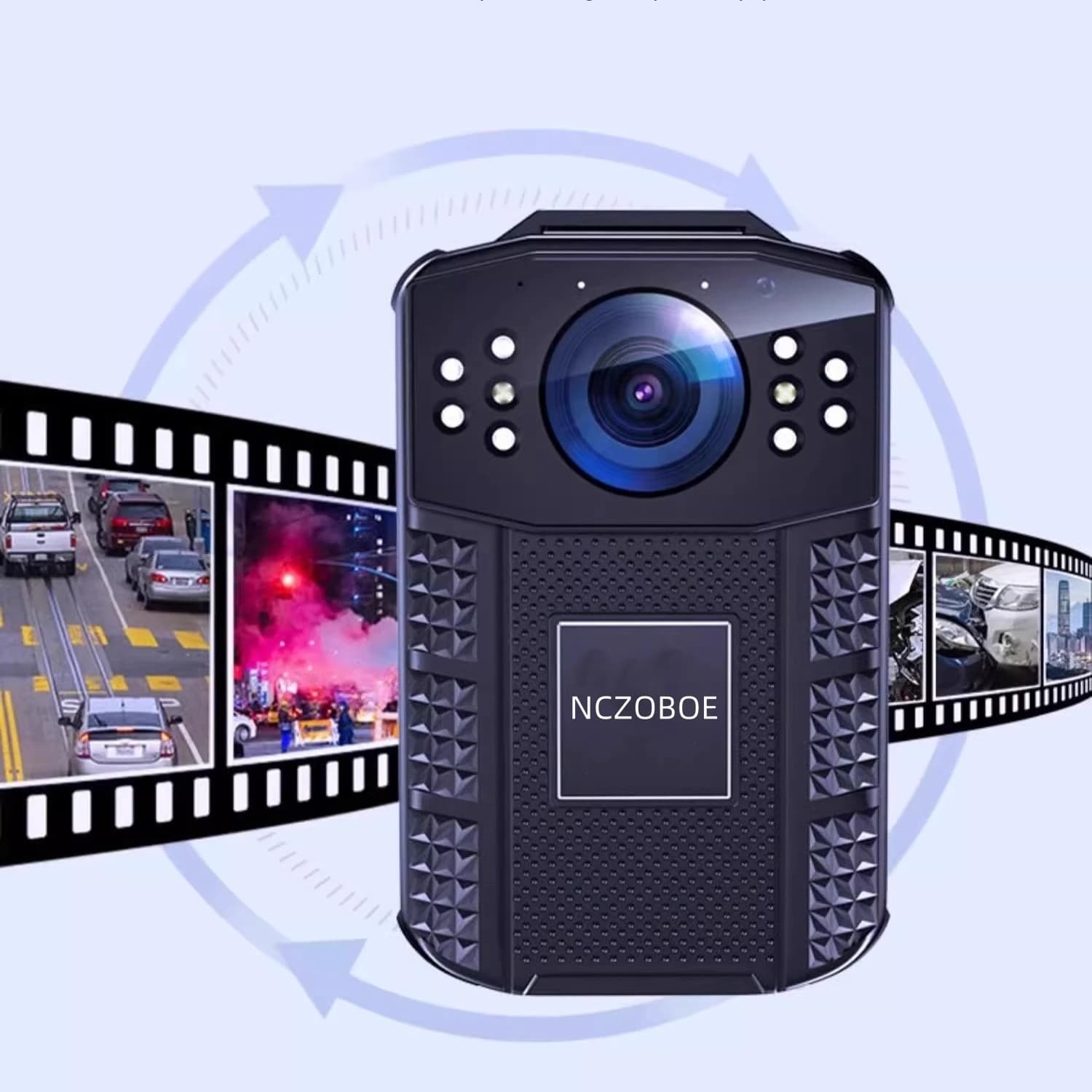 NCZOBOE Night Vision Mini Body Worn Camera Video Recorder Waterproof Easy Operation Long Battery Time Security Auido Recorder