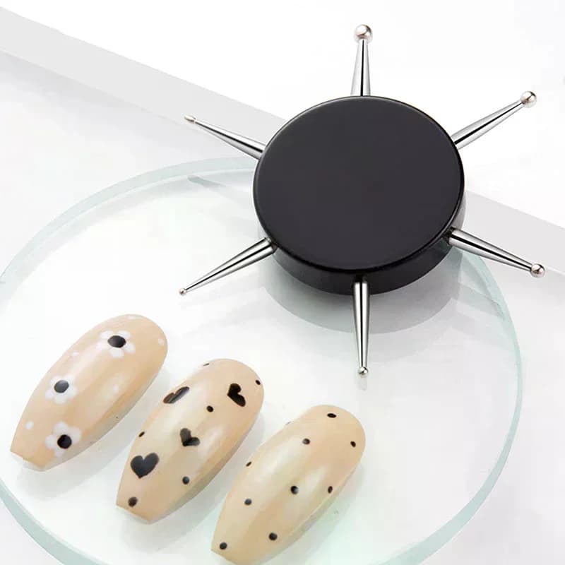 1PC 6 Testa Nail Art Punteggiatura Strumenti Disco Punta da trapano per unghie Strumenti per unghie Strumenti per pittura a punti Penna per trapano a punta per unghie